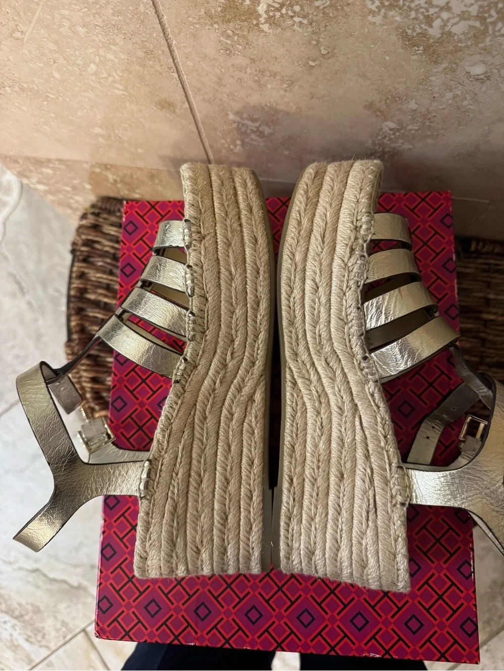 Tory Burch Fisherman Wedge Espadrille